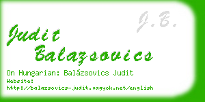 judit balazsovics business card